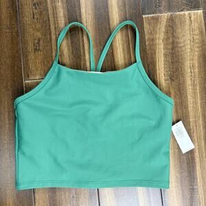 NWT Kid’s Girls size L Green Athletic Top Cami Swim Racerback